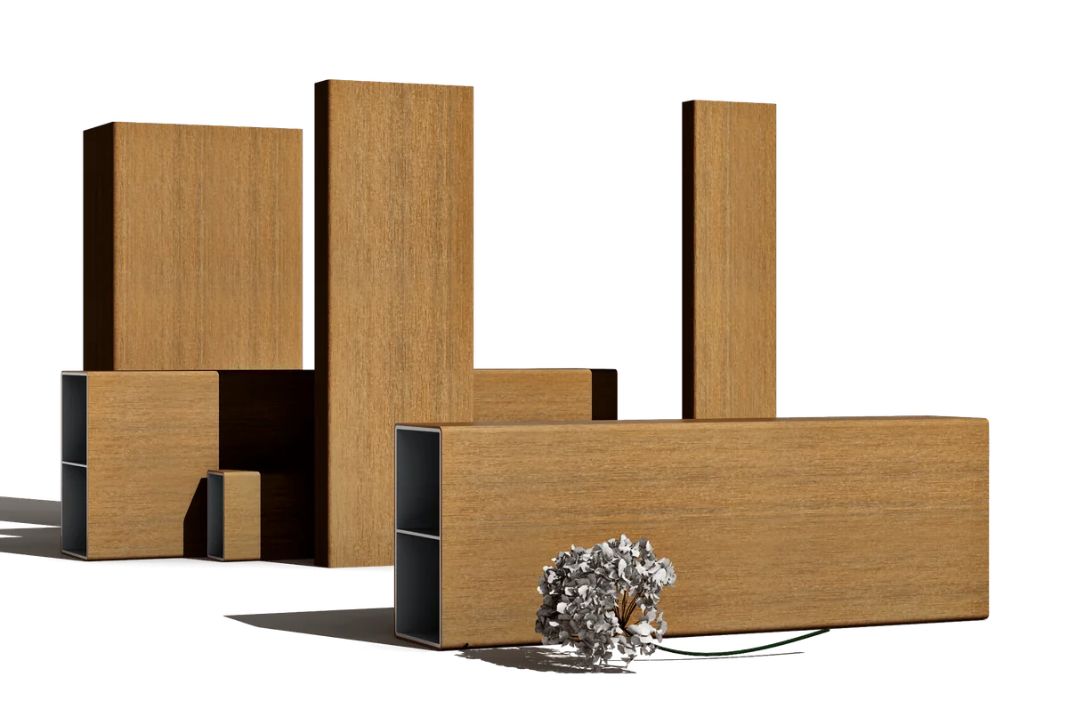 Alusions aluminium-core blocks wrapped in UltraShield composite